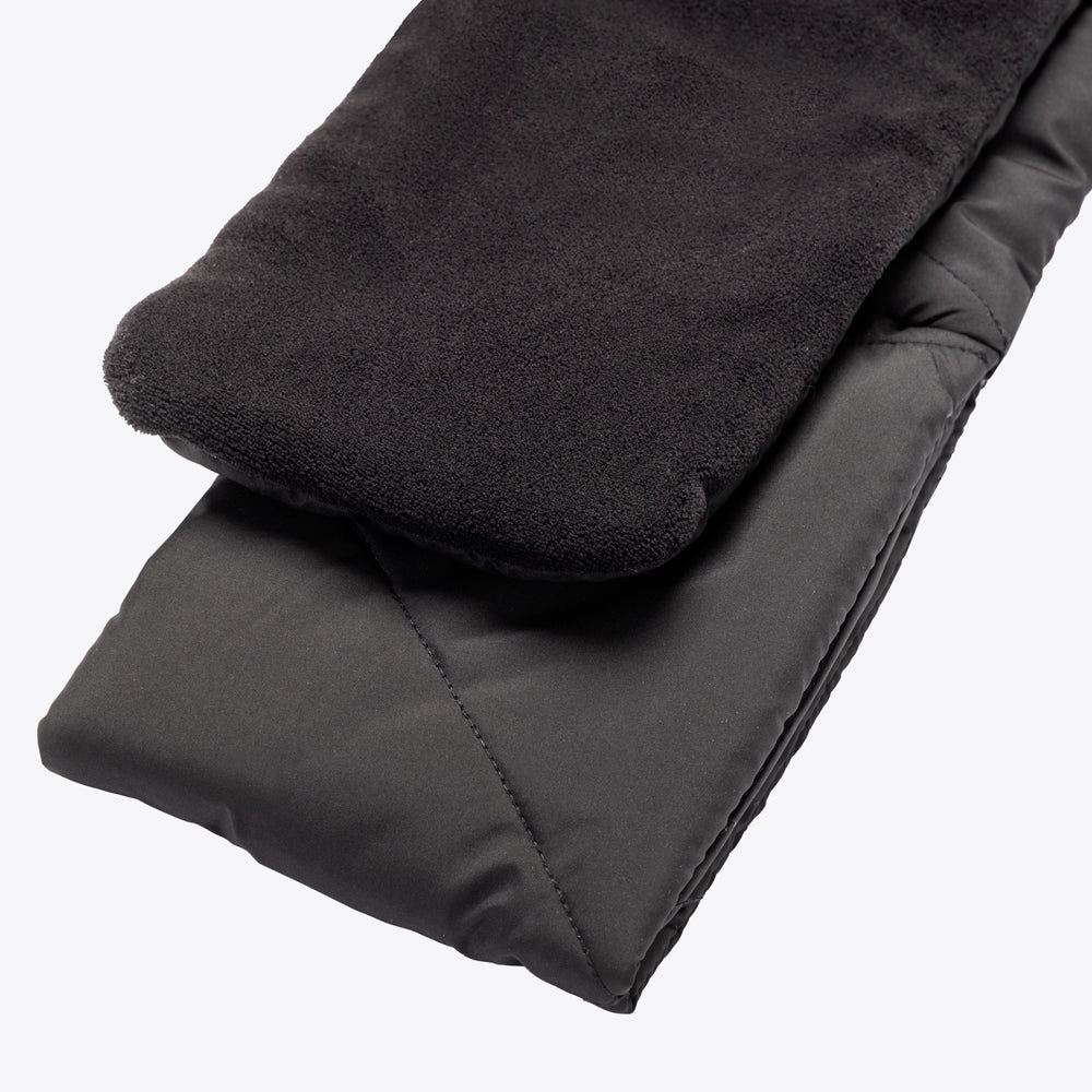Cordless Heat on the Go Puffer Scarf Black