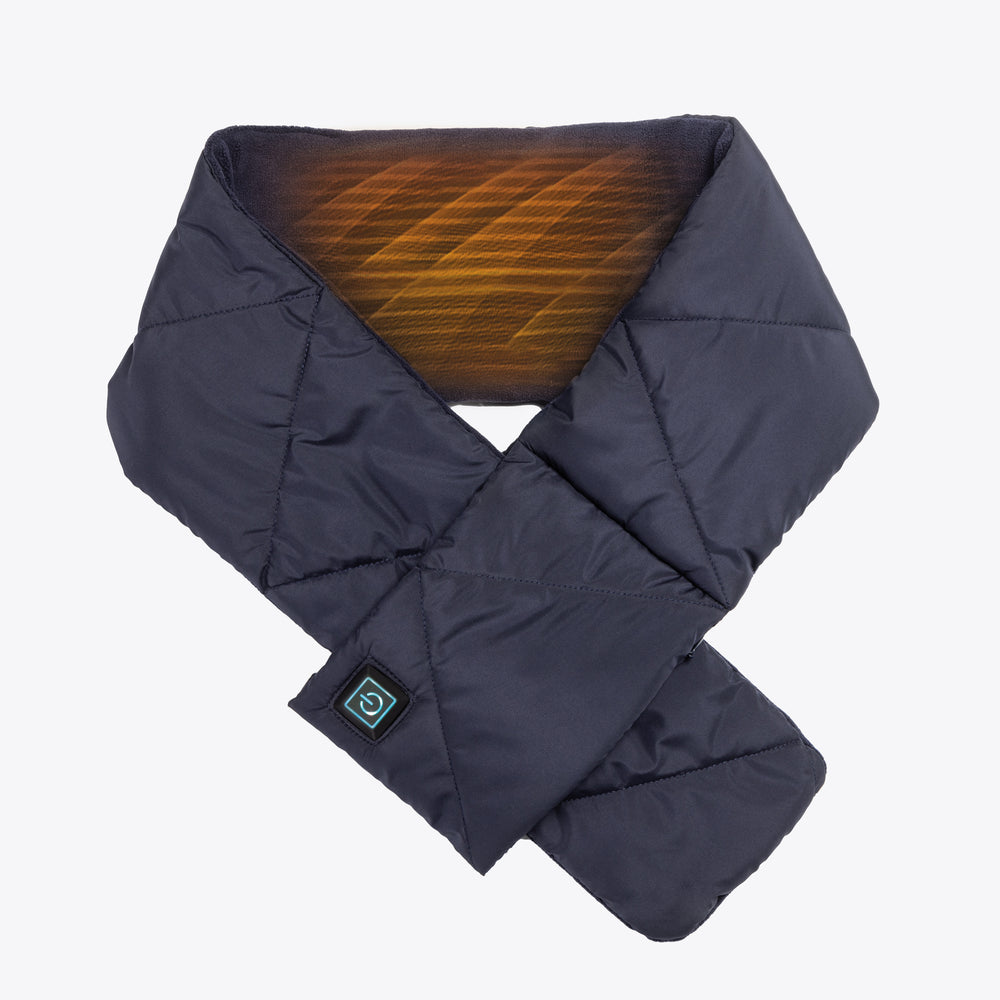 Cordless Heat on the Go Puffer Scarf Blue