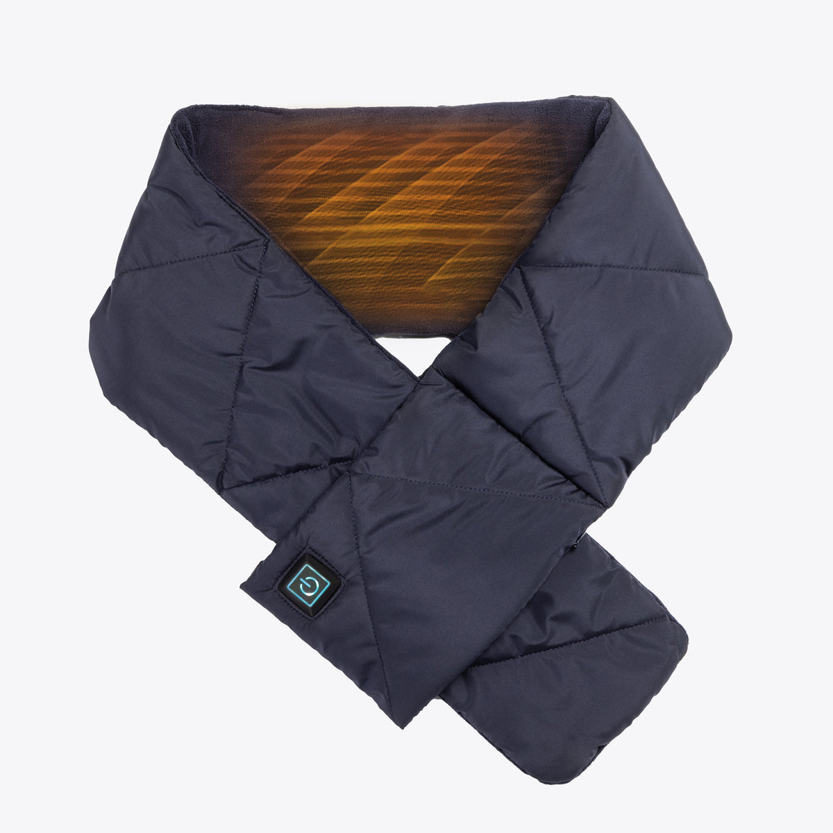 Cordless Heat on the Go Puffer Scarf Blue
