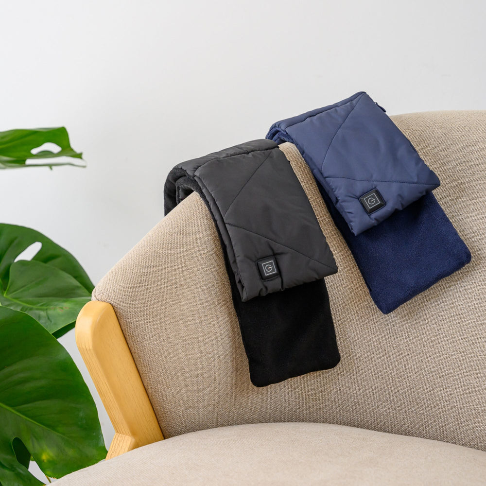 Cordless Heat on the Go Puffer Scarf Black