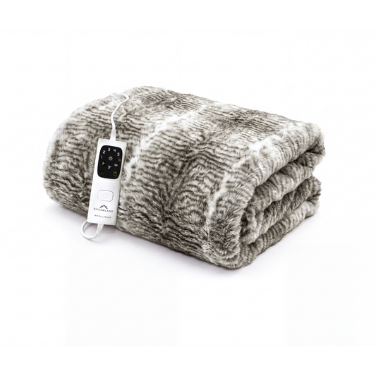 Hygge Days Luxury Faux Fur Warming Throw - Zebra Print