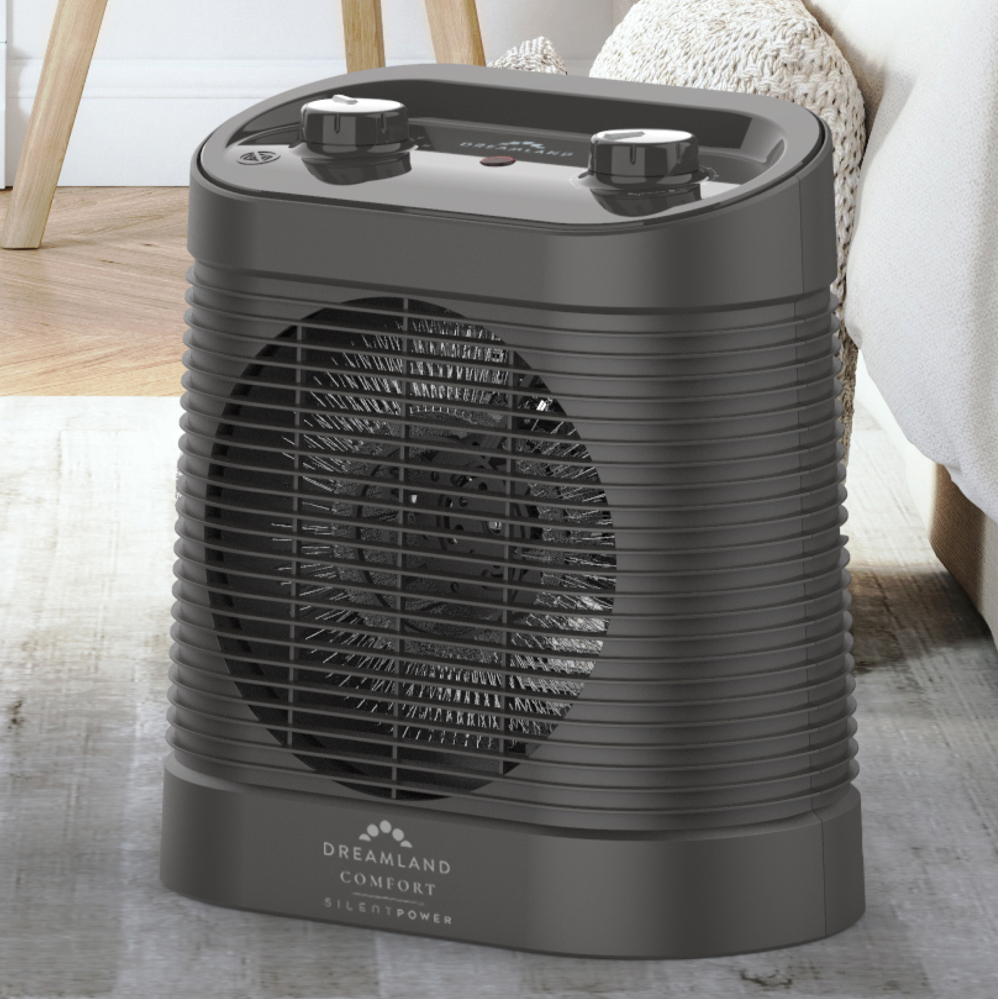 Silent Power Comfort Portable Fan Heater & Cooler