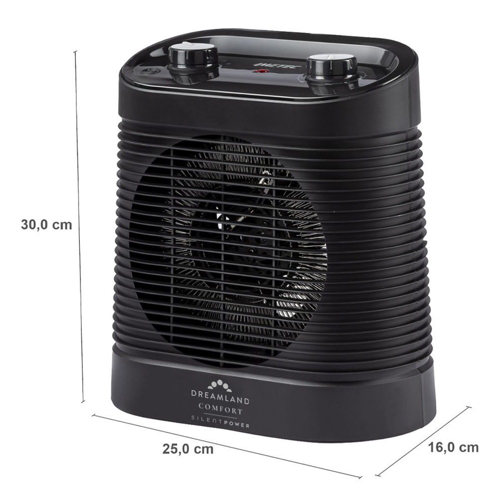 Silent Power Comfort Portable Fan Heater & Cooler
