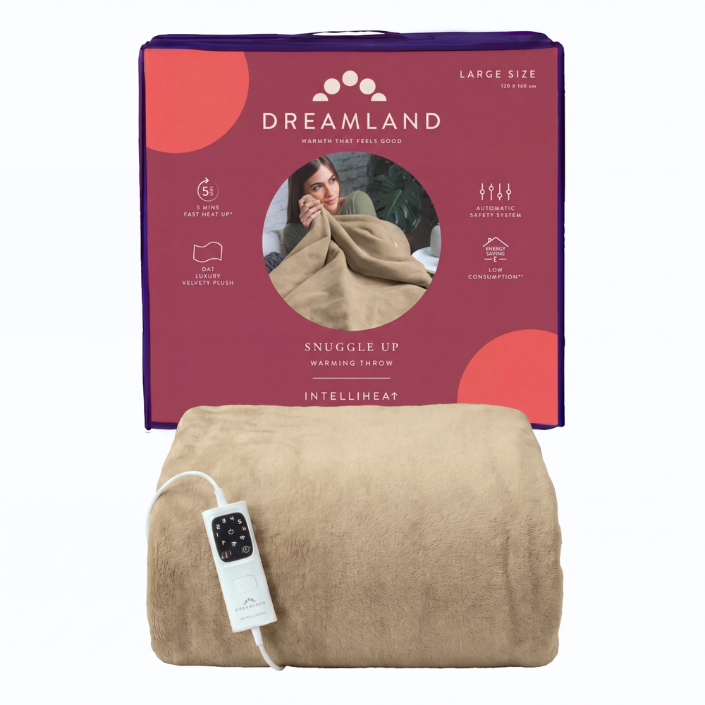 Snuggle Up Electric Warming Throw - Oat