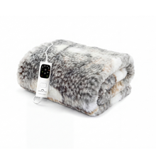 Hygge Days Luxury Faux Fur Warming Throw - Fallow Deer Print