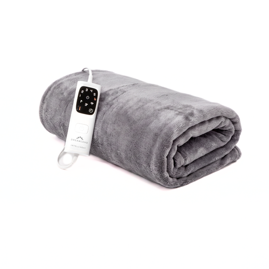 Snuggle Up Electric Warming Throw - Grey