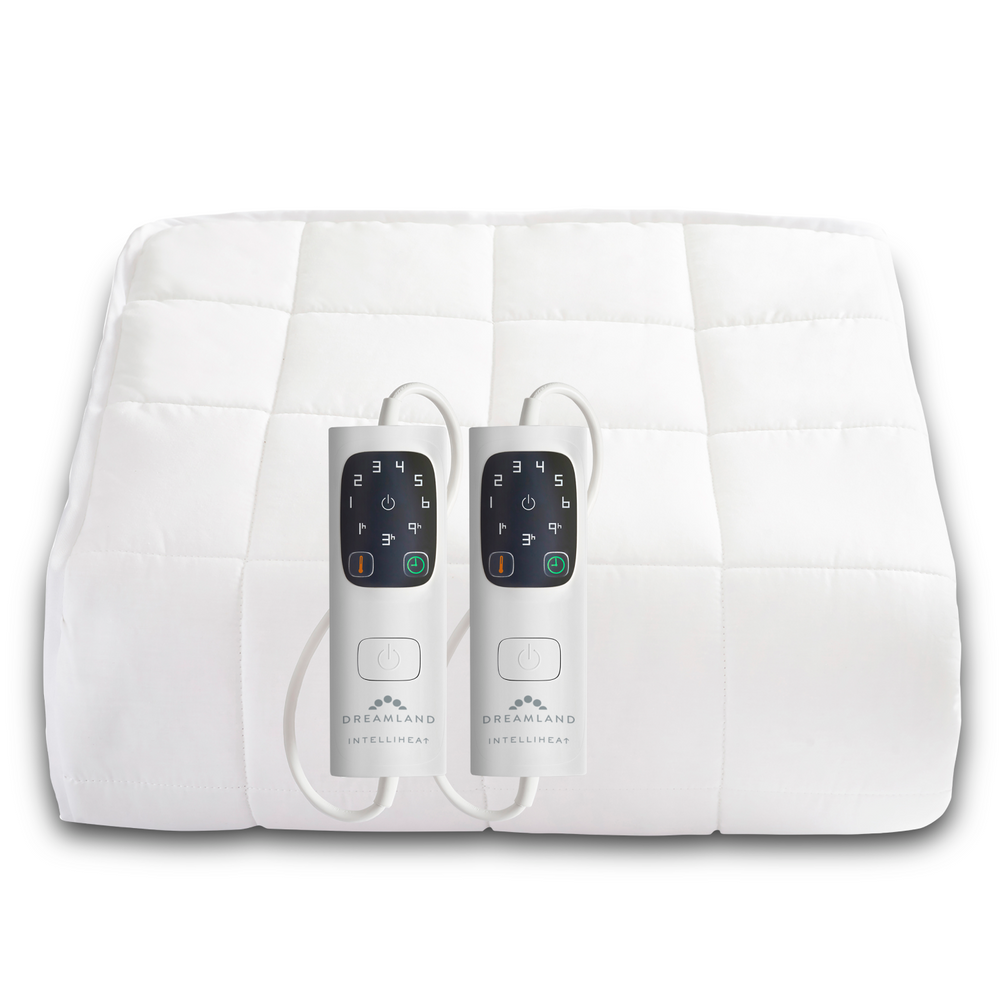 Snowed In Organic Cotton Warming Mattress Protector - Double with Dual Controllers