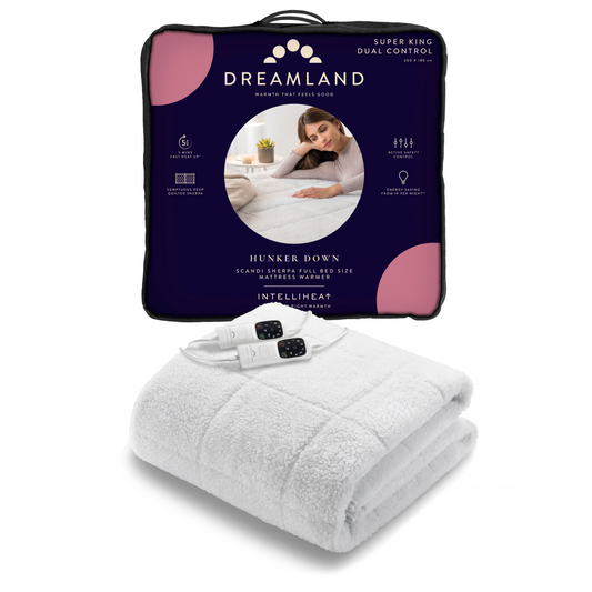 Scandi Sherpa Underblanket Super King Dual Control – DreamlandUK
