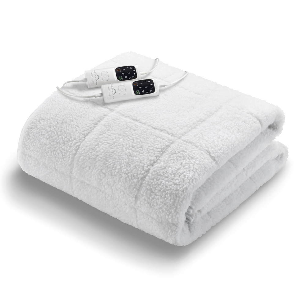 Hunker Down Scandi Sherpa Underblanket - Double with Dual Controllers