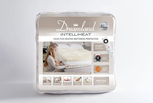 Intelliheat Faux Fur Mattress Protector King – DreamlandUK