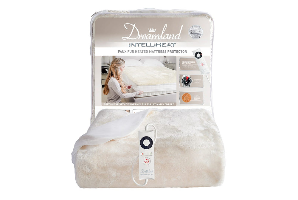 Intelliheat Faux Fur Mattress Protector Single